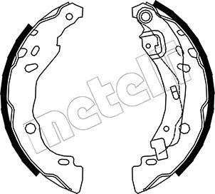 Metelli 53-0359 - Brake Shoe Set www.autospares.lv