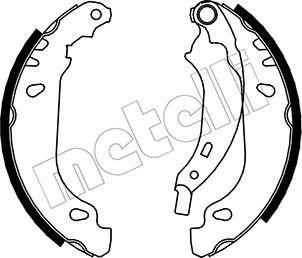 Metelli 53-0356 - Brake Shoe Set www.autospares.lv