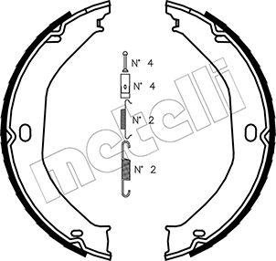 Metelli 53-0360K - Bremžu loku kompl., Stāvbremze www.autospares.lv