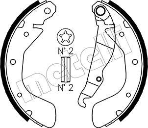 Metelli 53-0308 - Bremžu loku komplekts www.autospares.lv