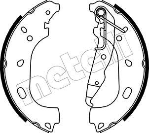 Metelli 53-0319 - Bremžu loku komplekts autospares.lv