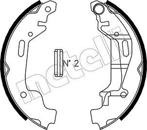 Metelli 53-0314 - Bremžu loku komplekts www.autospares.lv