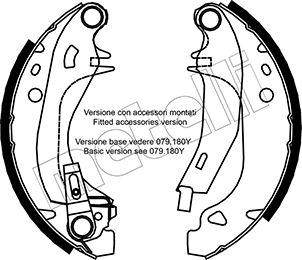 Metelli 53-0329Y - Bremžu loku komplekts www.autospares.lv