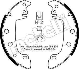 Metelli 53-0324 - Brake Shoe Set www.autospares.lv