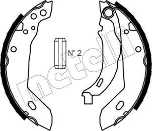 Metelli 53-0322 - Bremžu loku komplekts www.autospares.lv