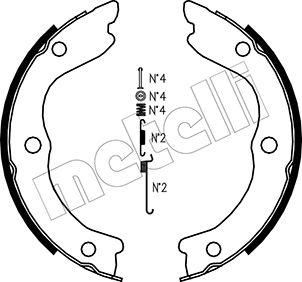 Metelli 53-0293K - Bremžu loku kompl., Stāvbremze www.autospares.lv