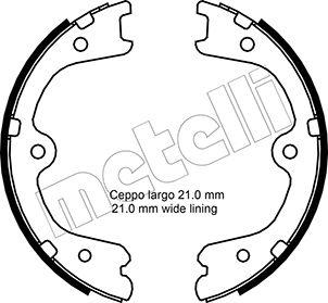 Metelli 53-0297 - Bremžu loku kompl., Stāvbremze www.autospares.lv