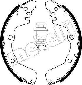 Metelli 53-0256 - Brake Shoe Set www.autospares.lv