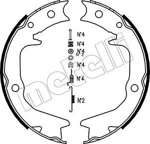 Metelli 53-0265K - Bremžu loku kompl., Stāvbremze www.autospares.lv