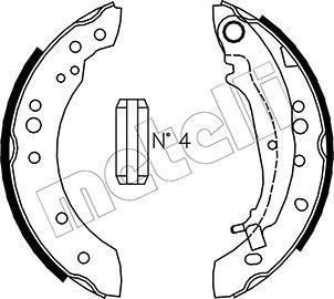 Metelli 53-0266 - Bremžu loku komplekts www.autospares.lv