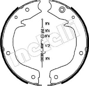 Metelli 53-0267K - Bremžu loku kompl., Stāvbremze www.autospares.lv