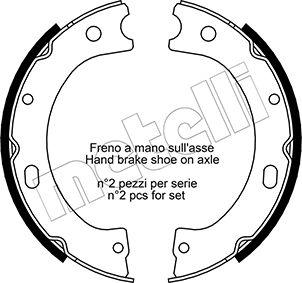 Metelli 53-0289 - Bremžu loku kompl., Stāvbremze www.autospares.lv