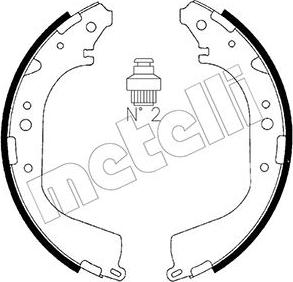 Metelli 53-0280 - Bremžu loku komplekts www.autospares.lv