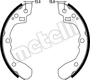 Metelli 53-0220 - Bremžu loku komplekts www.autospares.lv