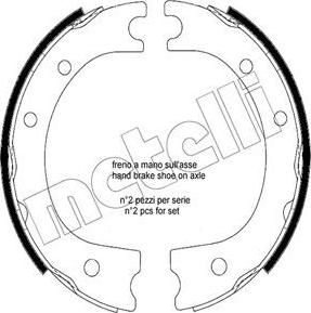 Metelli 53-0704 - Bremžu loku kompl., Stāvbremze www.autospares.lv