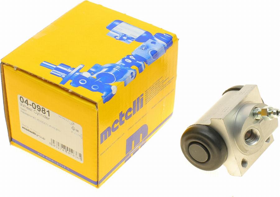 Metelli 04-0981 - Колесный тормозной цилиндр www.autospares.lv