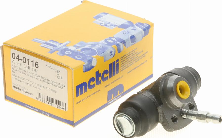 Metelli 04-0116 - Riteņa bremžu cilindrs autospares.lv