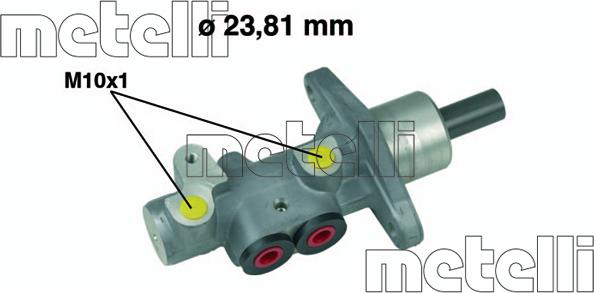 Metelli 05-0490 - Brake Master Cylinder www.autospares.lv