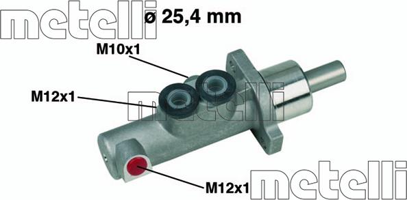 Metelli 05-0440 - Galvenais bremžu cilindrs www.autospares.lv