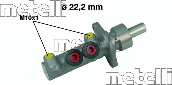 Metelli 05-0482 - Brake Master Cylinder www.autospares.lv