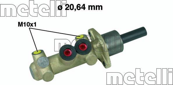 Metelli 05-0560 - Galvenais bremžu cilindrs www.autospares.lv