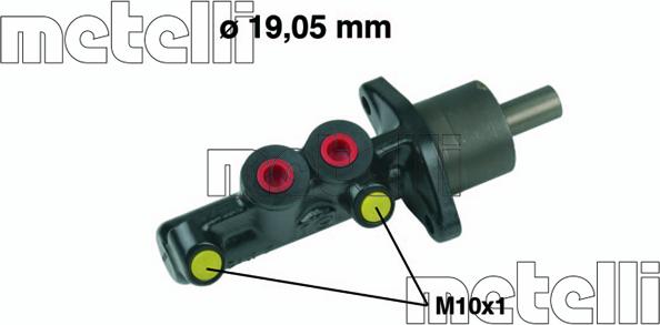 Metelli 05-0583 - Главный тормозной цилиндр www.autospares.lv