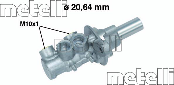 Metelli 05-0691 - Galvenais bremžu cilindrs autospares.lv