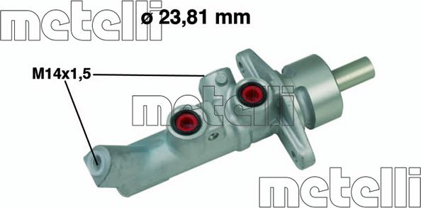 Metelli 05-0648 - Galvenais bremžu cilindrs www.autospares.lv