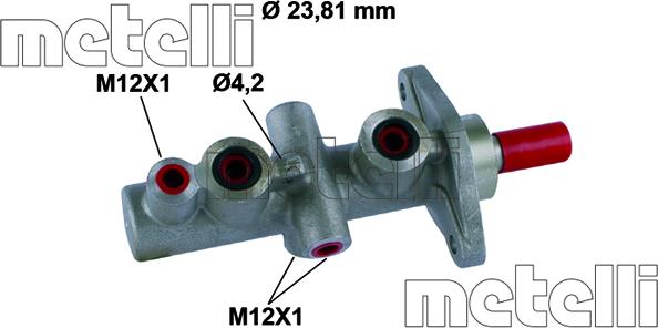 Metelli 05-0852 - Brake Master Cylinder www.autospares.lv