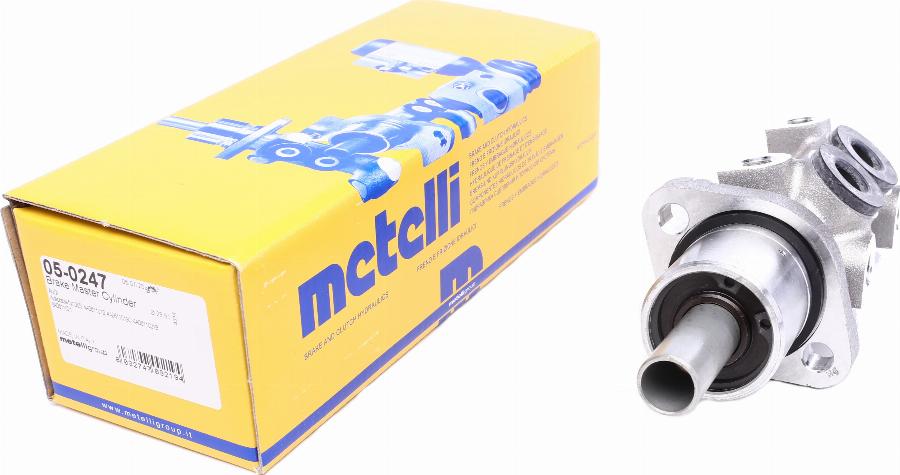 Metelli 05-0247 - Galvenais bremžu cilindrs www.autospares.lv