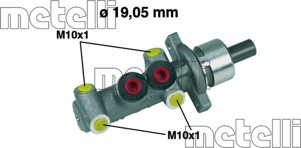 Metelli 05-0266 - Galvenais bremžu cilindrs autospares.lv