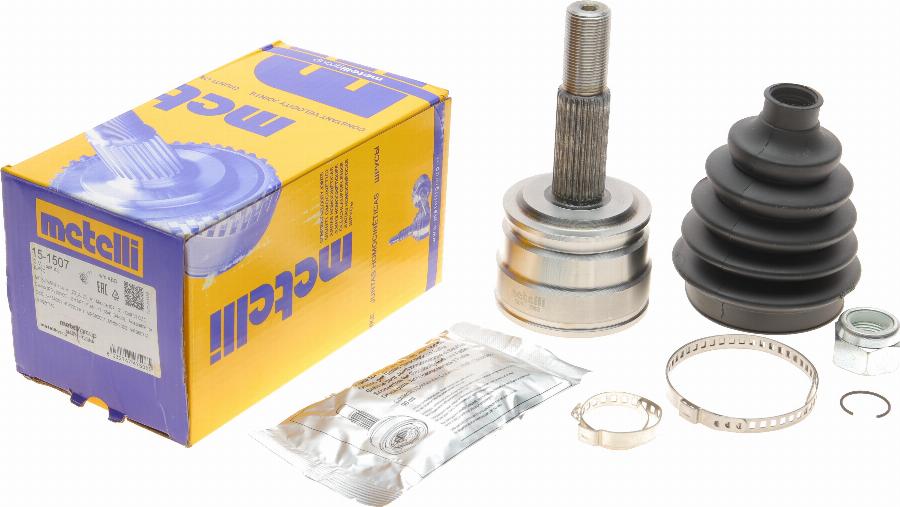 Metelli 15-1507 - Šarnīru komplekts, Piedziņas vārpsta www.autospares.lv