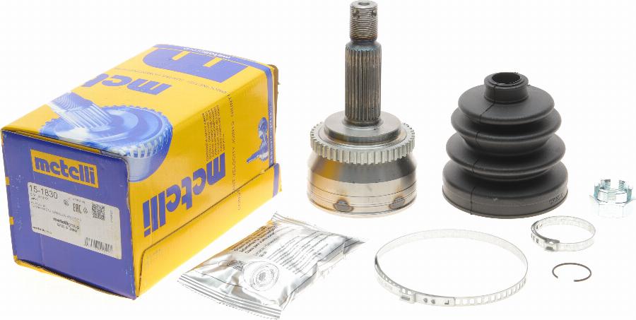 Metelli 15-1830 - Шарнирный комплект, ШРУС, приводной вал www.autospares.lv