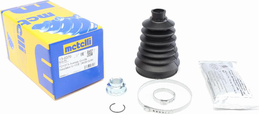 Metelli 13-0370 - Putekļusargs, Piedziņas vārpsta www.autospares.lv