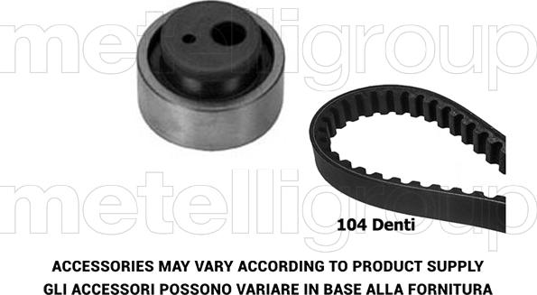 Metelli 29-0012 - Zobsiksnas komplekts autospares.lv