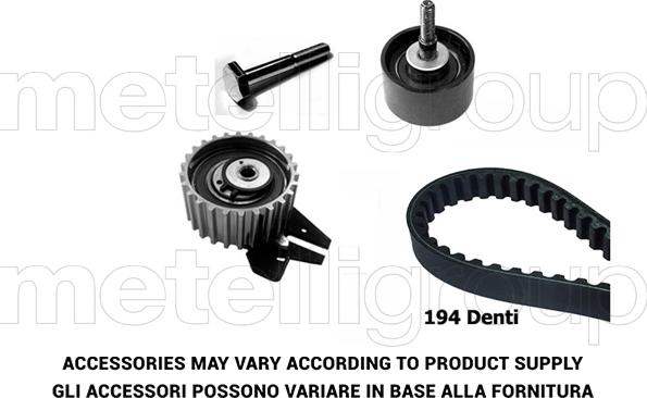 Metelli 29-0089 - Timing Belt Set www.autospares.lv