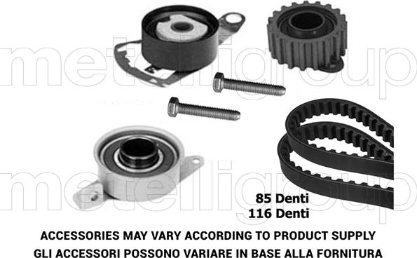 Metelli 29-0155 - Zobsiksnas komplekts autospares.lv