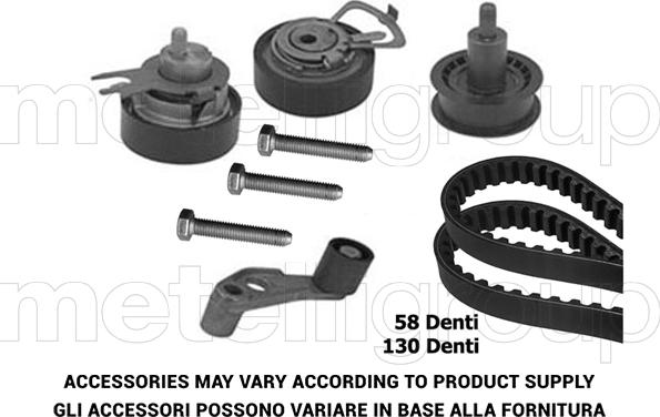 Metelli 29-0100 - Zobsiksnas komplekts autospares.lv