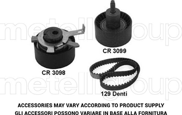 Metelli 29-0355 - Zobsiksnas komplekts autospares.lv