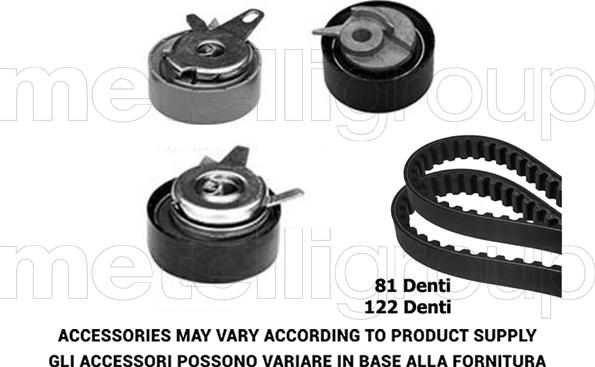 Metelli 29-0362 - Zobsiksnas komplekts autospares.lv