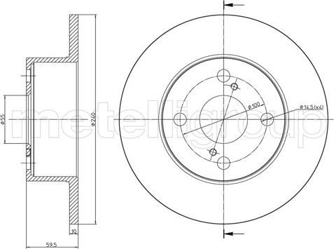 Metelli 23-0967 - Bremžu diski autospares.lv