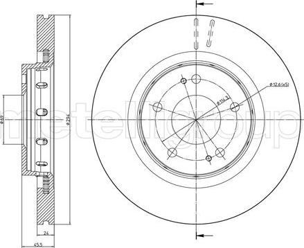 Metelli 23-0939C - Brake Disc www.autospares.lv