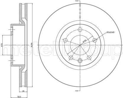 Metelli 23-0441 - Bremžu diski www.autospares.lv