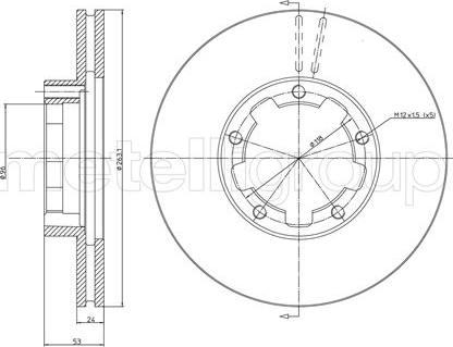 Metelli 23-0632 - Bremžu diski autospares.lv