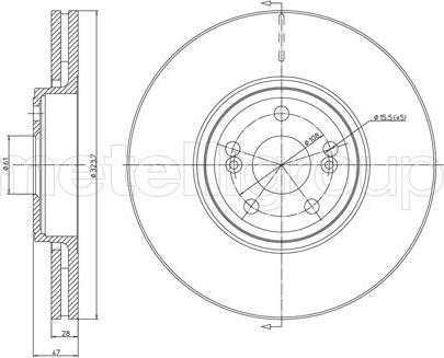 Metelli 23-0674C - Bremžu diski www.autospares.lv