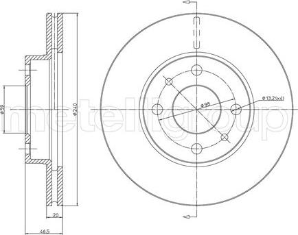 Metelli 23-0157 - Bremžu diski autospares.lv