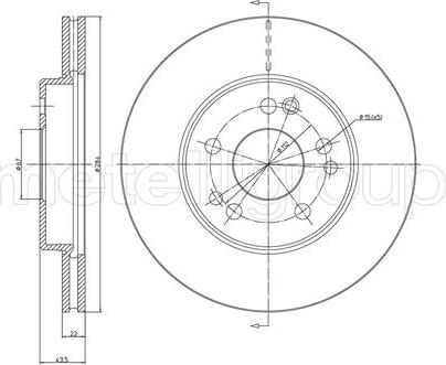 Metelli 23-0167 - Bremžu diski www.autospares.lv