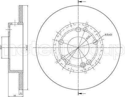 Metelli 23-0103 - Bremžu diski autospares.lv