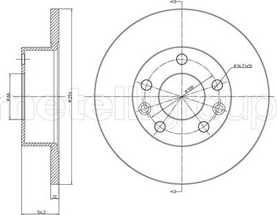 Metelli 23-0112 - Bremžu diski www.autospares.lv