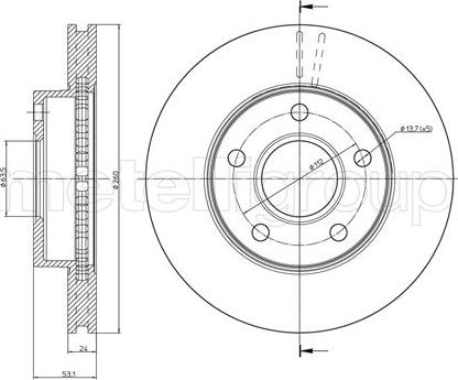 Metelli 23-0120 - Bremžu diski www.autospares.lv